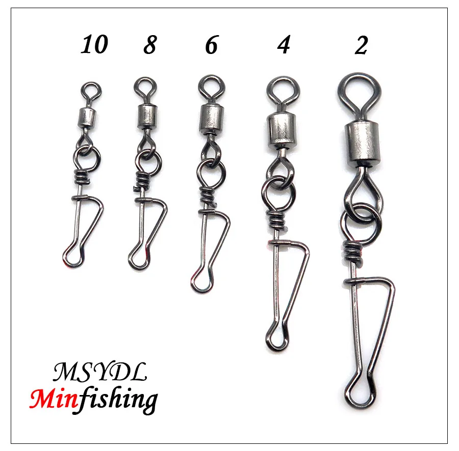 Minfishing 50 шт./лот рыболовный разъем MS+ YDL рыболовный поворотный с оснастка Coastlock аксессуары для рыболовных приманок