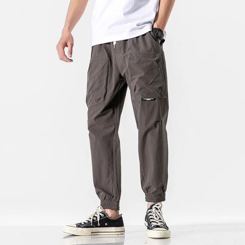 Брюки мужские спортивные свободного покроя модные штаны в стиле хип-хоп