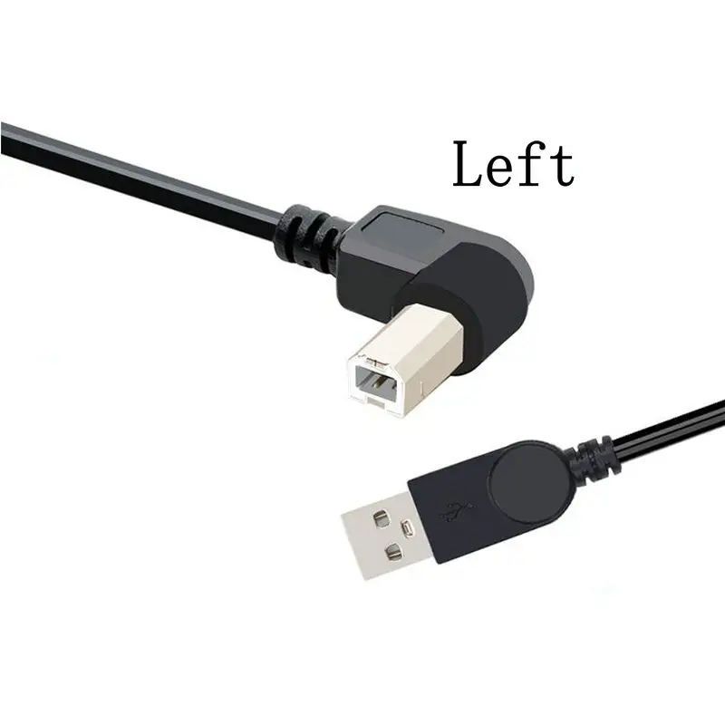 

USB 2.0 A Male to USB B Male Type B BM Cable Up / Down / Right / Left Angle Printer scanner 90 degree Cord BM Angled Cable