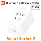 Умная розетка Xiaomi Mijia 2, шлюз с Bluetooth, Адаптер беспроводного дистанционного управления для включения и выключения, работает с приложением Mihome