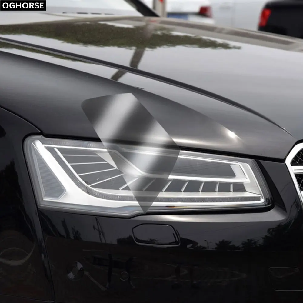 2 шт. Защитная пленка для автомобильных фар прозрачная наклейка из ТПУ Audi A8 S8 D4 4H D5