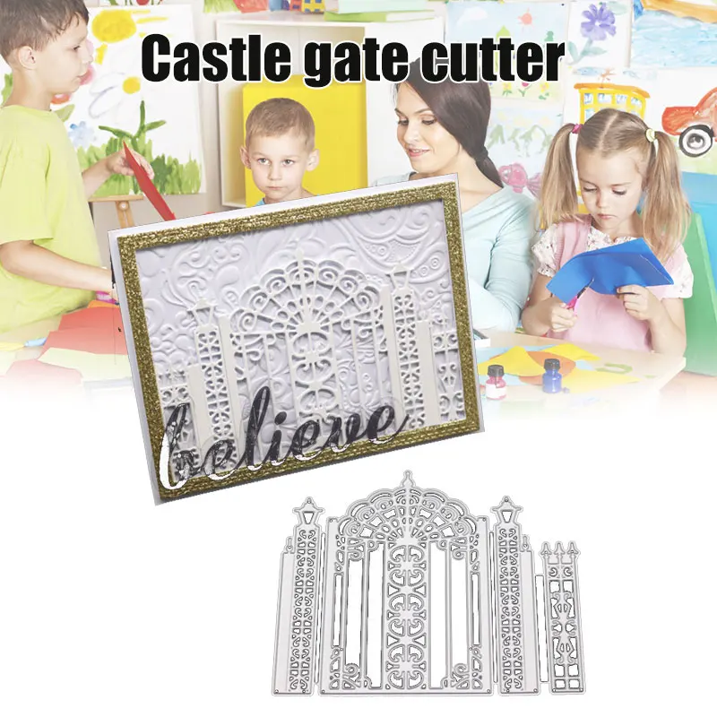Горячие двери замка из углеродистой стали режущие штампы скрапбукинга бумага