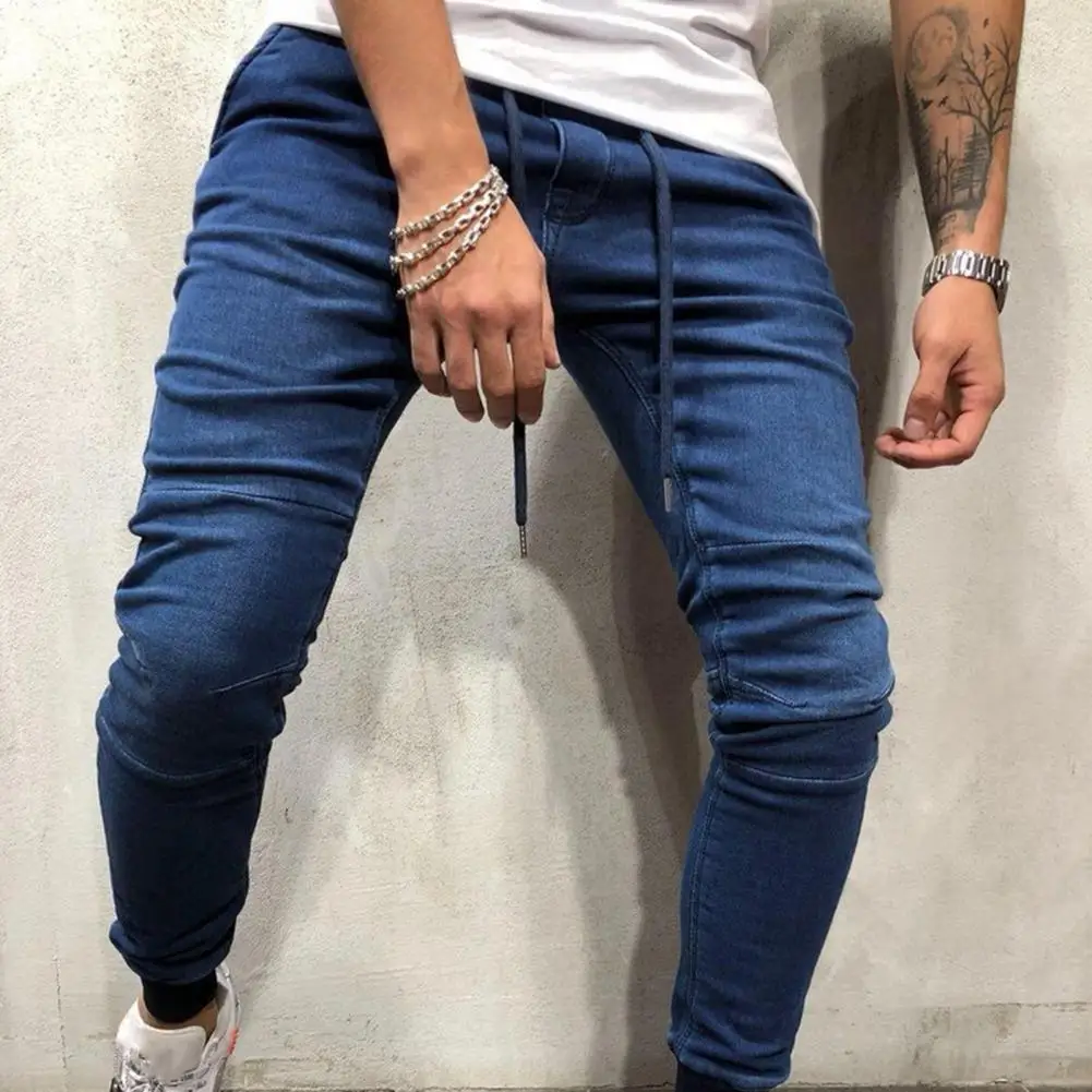 2021 Male New Fashion Hip Pop Pants Men Sweatpants Slacks Casual Elastic Joggings Sport Solid Baggy Pockets Trousers
