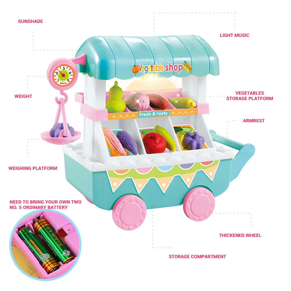 Детская еда грузовик игрушки мини девочка ролевые продукты фрукты и овощи
