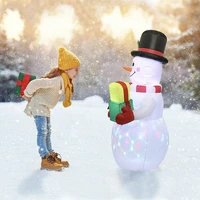 150180cm christmas inflatable snowman doll led night light figure garden toys party christmas decorations new year 2021