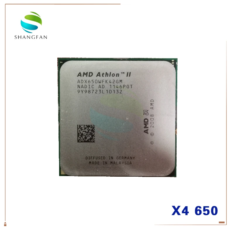 AMD Athlon II X4 650 3,2 ГГц четырехъядерный процессор Процессор процессор X4-650 ADX650WFK42GM гнездо AM3 продавать X4 630/X4 635/X4 640/X4 645