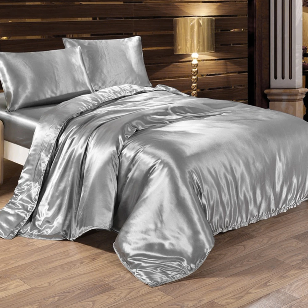 Комплект постельного белья из сатина на лето пододеяльник простыня подушка