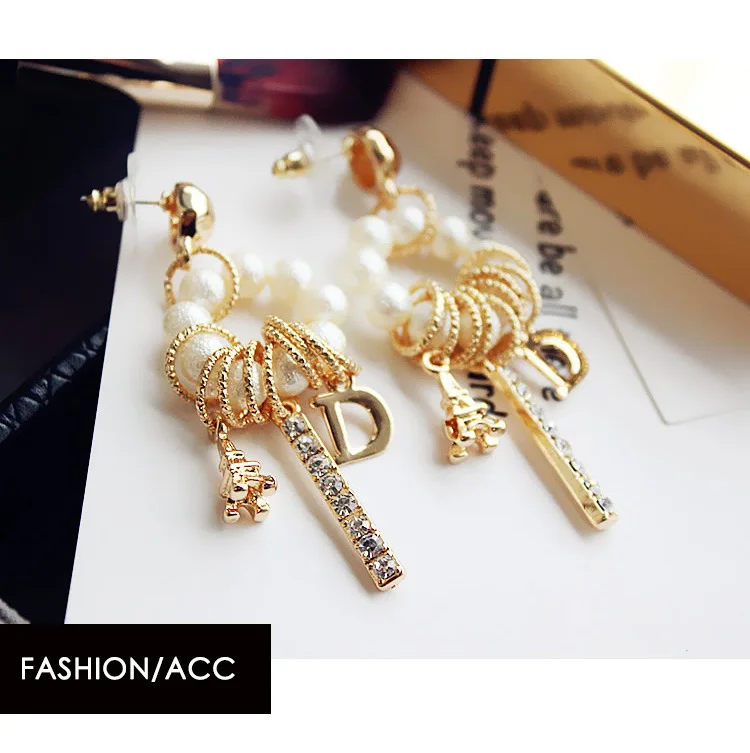 Женские длинные серьги с подвеской Эйфелева башня серебро 925 пробы | Украшения и