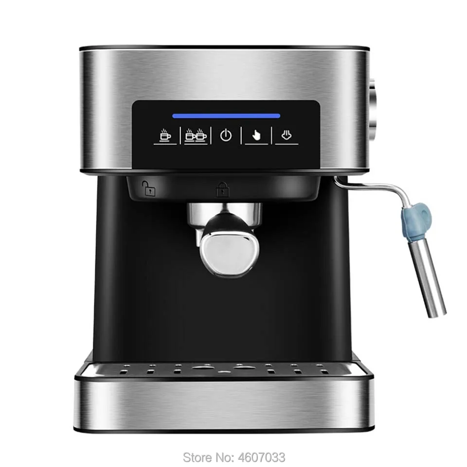 1.5L 20Bar Espresso Electric Coffee Machine Foam Maker Milk Frother Kitchen Appliances 220V | Бытовая техника
