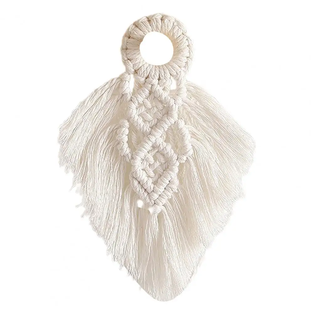 

Hot Sales Handmade Ornament Exquisite Portable Beautiful Macrame Door Handle Swing Rope Wall Hanging Decoration for Home