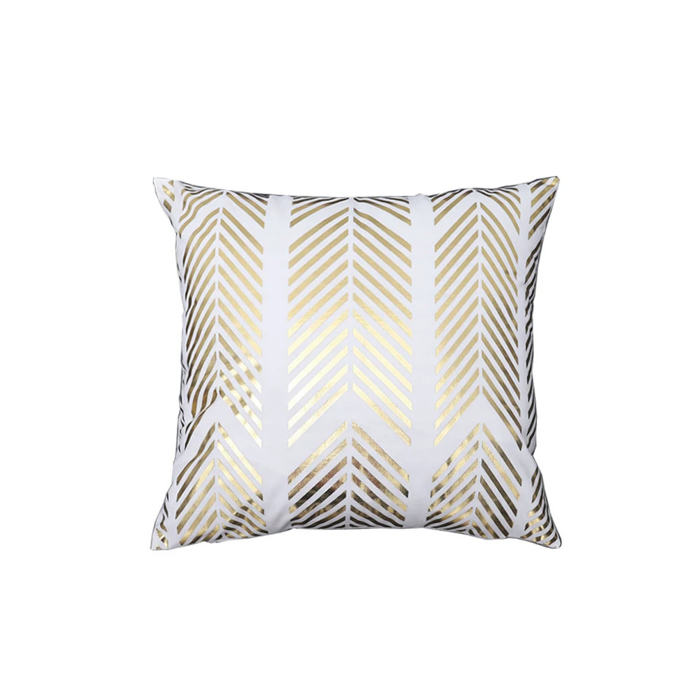 Наволочка в скандинавском стиле 45x45 см наволочка с принтом из золотой фольги для