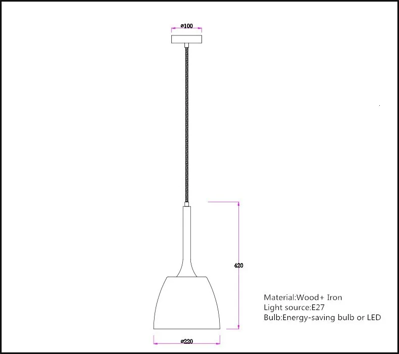 Простая современная лампа Скандинавское искусство стеклянная люстра светильник