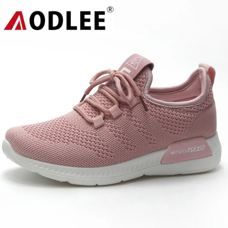 AODLEE/Роскошная Брендовая обувь из сетчатого материала Женские кроссовки Дышащая