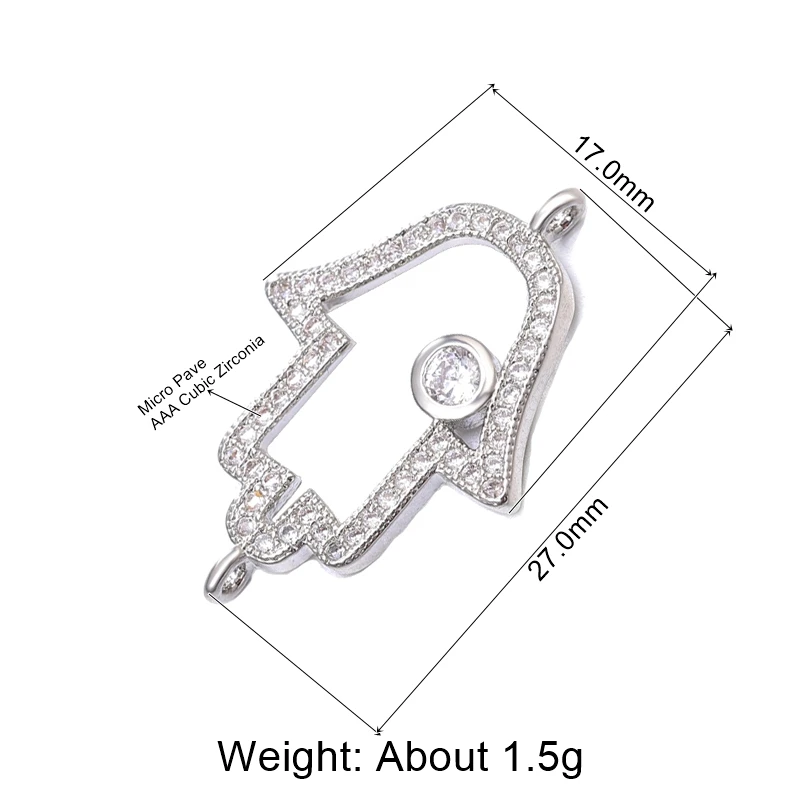 Аксессуары для ювелирных изделий Juya сделай сам Шарм Хамса сглаза соединители