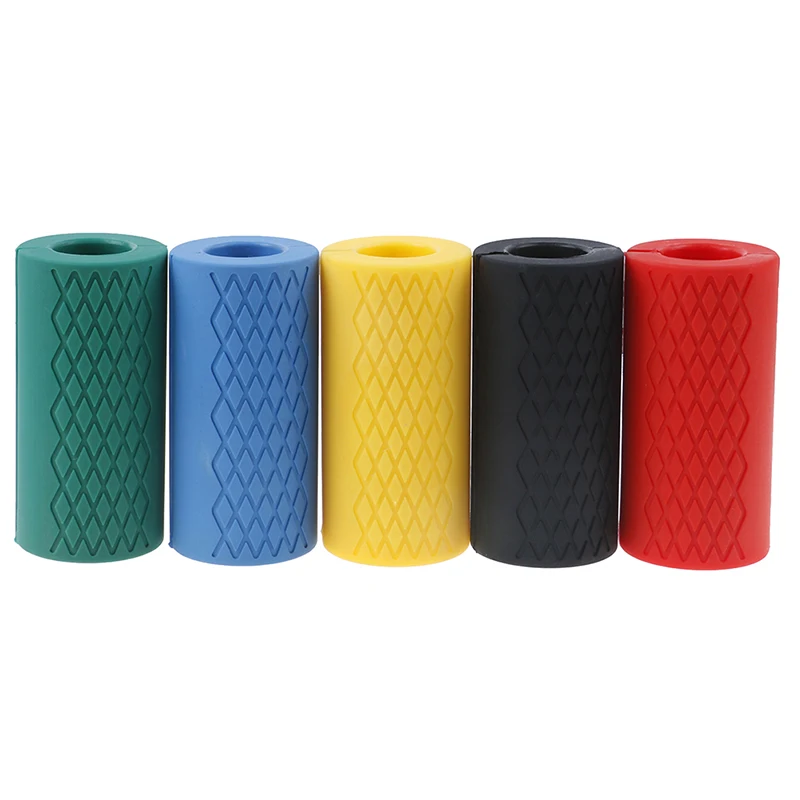 Thick Dumbbell Fat Barbell Grips Bar Handle Pull Up Weightlifting Support Silicon Anti-Slip Protect Pad For Body Building | Спорт и