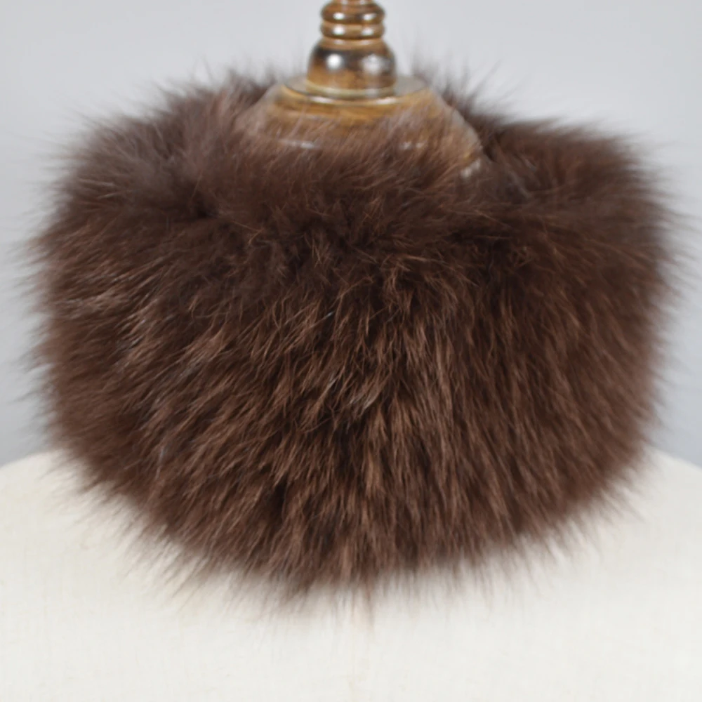 Модный женский шарф из натурального Лисьего меха 2020 теплый мягкий вязаный