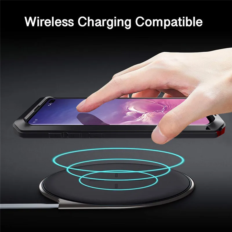 

Heavy Duty Doom Armor Waterproof Metal Aluminum Case For iPhone 11 Pro Max 8 7 6 6s Plus X XR XS Max Xs SE 2020 Shockproof Cover