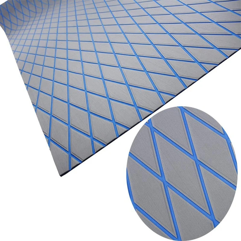 

EVA Foam Faux Teak Boat Decking Sheet Non-Skid Self-Adhesive Sea Deck Marine Yacht RV Boat Flooring Mat Gray