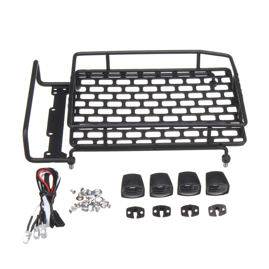 

Багажник на крышу с 4 светодиодный ными световыми панелями для радиоуправляемых автомобилей