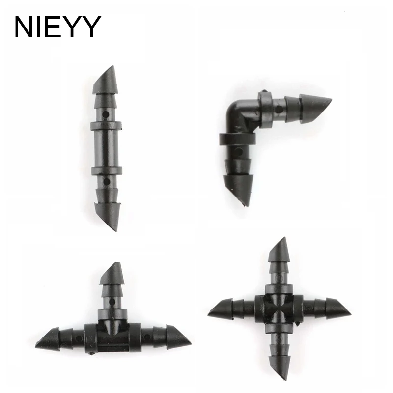 40 шт. 4/7 мм садовый шланг прямой колючий соединитель микро капельный