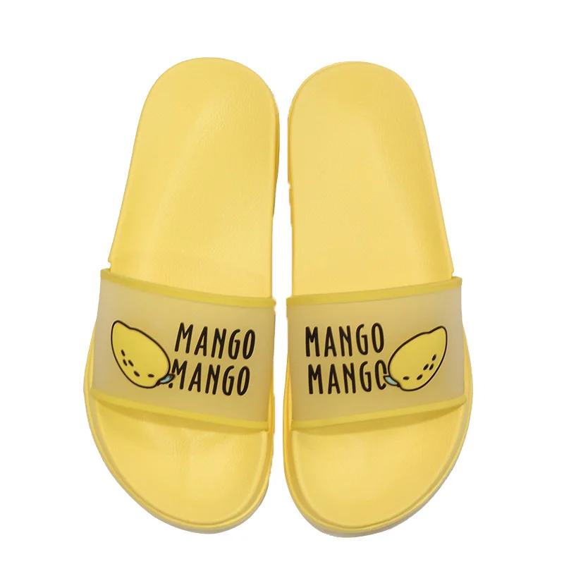 

2021 Summer Slippers Women's sandals cute Fruit Jelly Color Transparent open Toe Flip Flops Clear Outdoor Beach Slides Sandals