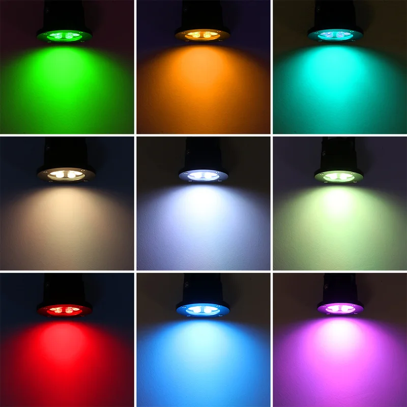 Mini AC85-265V IP65 Waterproof 12W RGB LED Lawn Spotlight Light 24 Keys Remote Lamps Garden Outdoor Landscape Lighting | Освещение