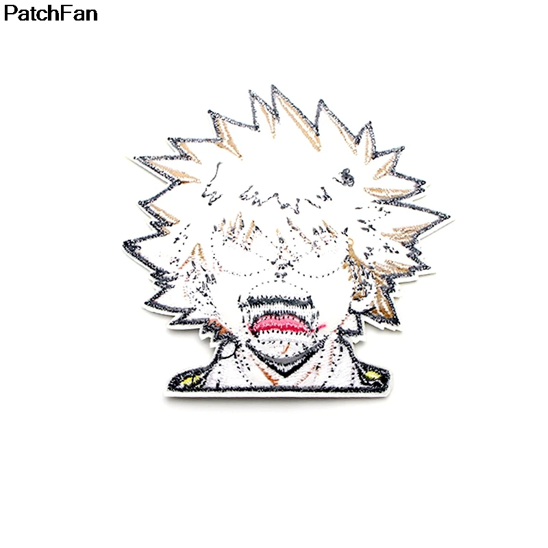 Patchfan My hero Academy, Мультяшные железные нашивки, одежда с вышивкой, лоскутные аксессуары, значки на заказ, A2336