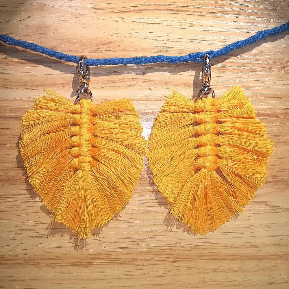 Брелоки с кисточками для женщин Boho key Holder брелок ручной работы макраме сумка Шарм