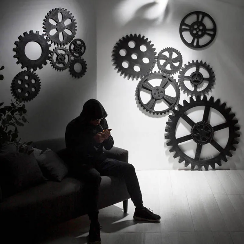 Креативное деревянное украшение в виде кофейни настенное имитация