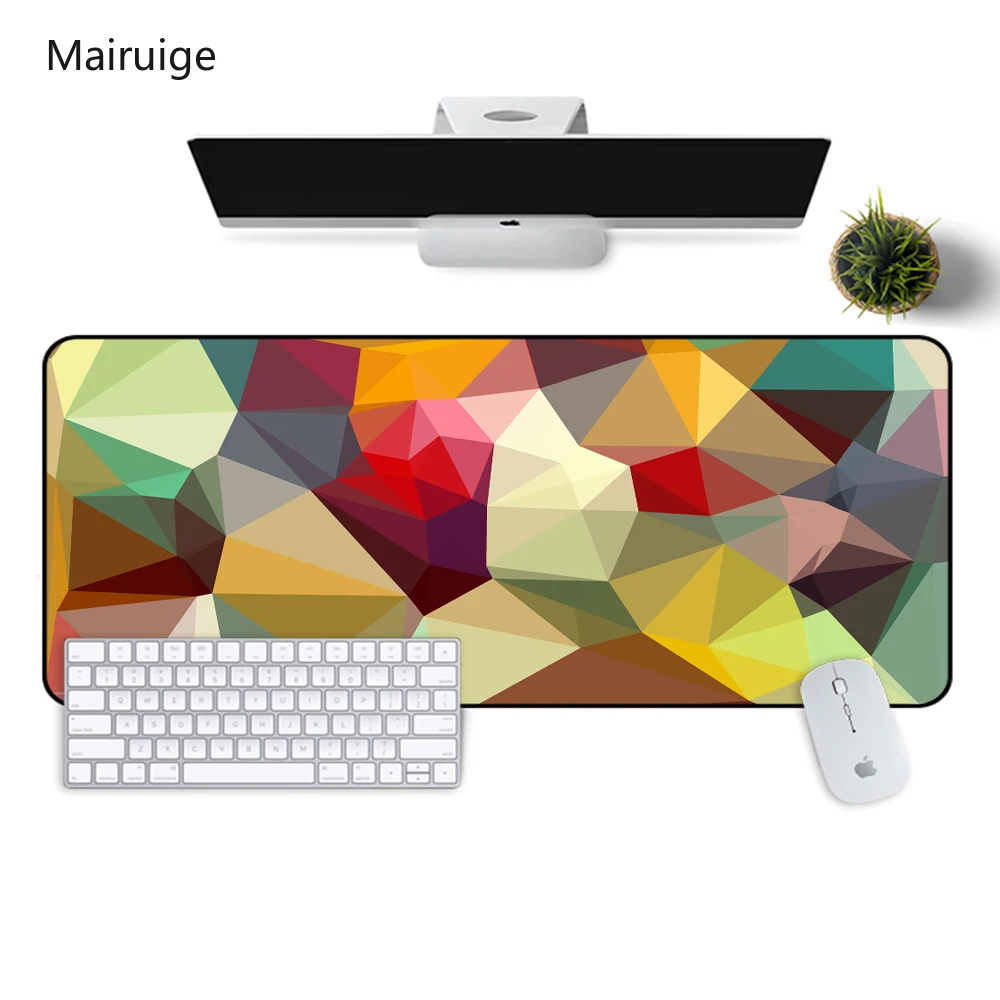 

Simplicity Color Creative Personality Gaming Mouse Pad Large Gradient Desktop Keyboard Lock Frame Washable Rubber Pad