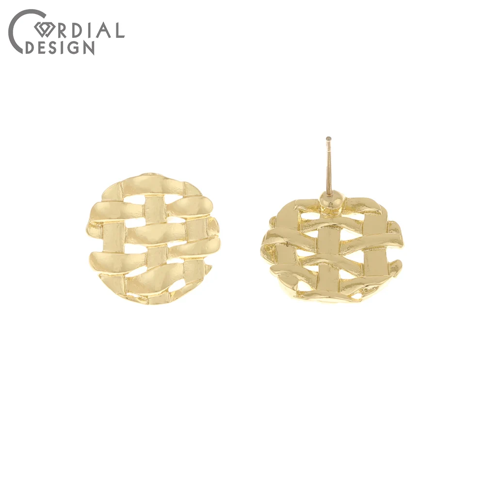 

Cordial Design 100Pcs Jewelry Accessories/DIY Making/Alloy Earrings Stud/Weave Effect/Hand Made/Jewelry Findings & Components