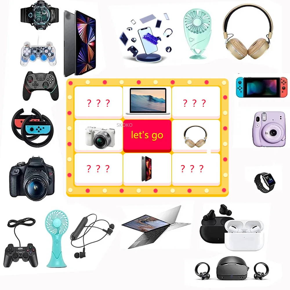 

2022 New Year Lucky Mystery Box Most Popular Premium Electronic Product Surprise Boutique 1 To 10 Pcs Random Item Christmas Gift