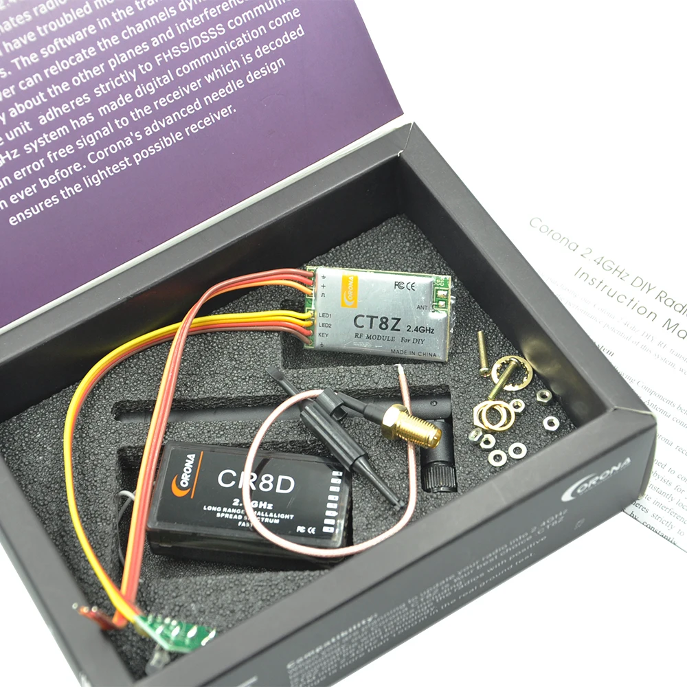 Модуль Корона 2 4 ГГц DIY CT8Z и модуль CR8D V2 DSSS Rx Combo для дистанционного управления