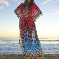 bohemian printed cover ups sexy summer beach dress beach tunic women beachwear swimsuit cover up bikini wrap sarongs