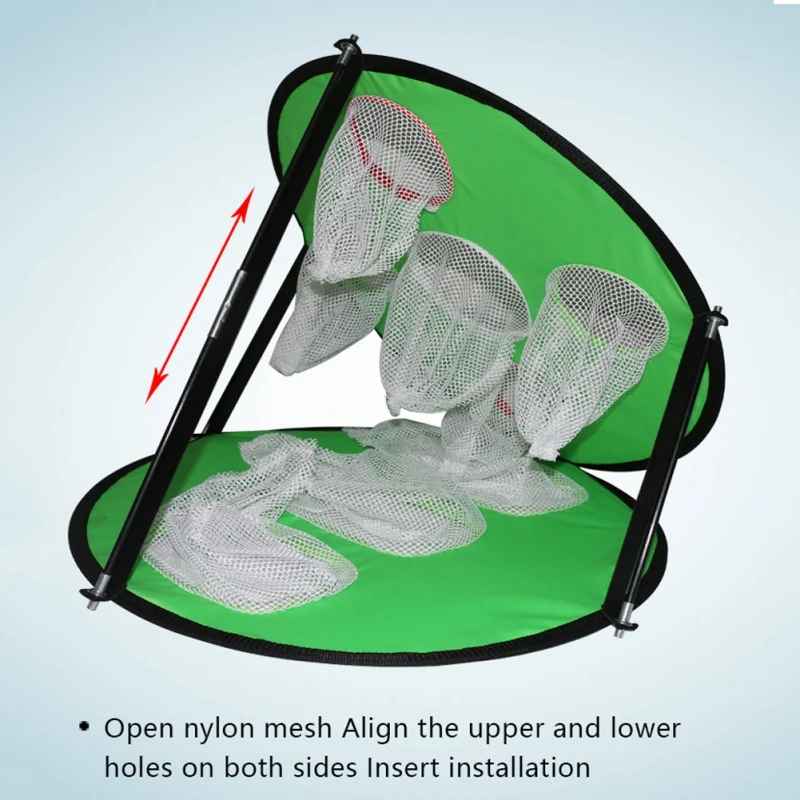 

Portable Golf Chipping Practice Net Foldable Golf Pop-UP Chipping Pitching Cages Practice Net Golf Training Aids Indoor Outdoor