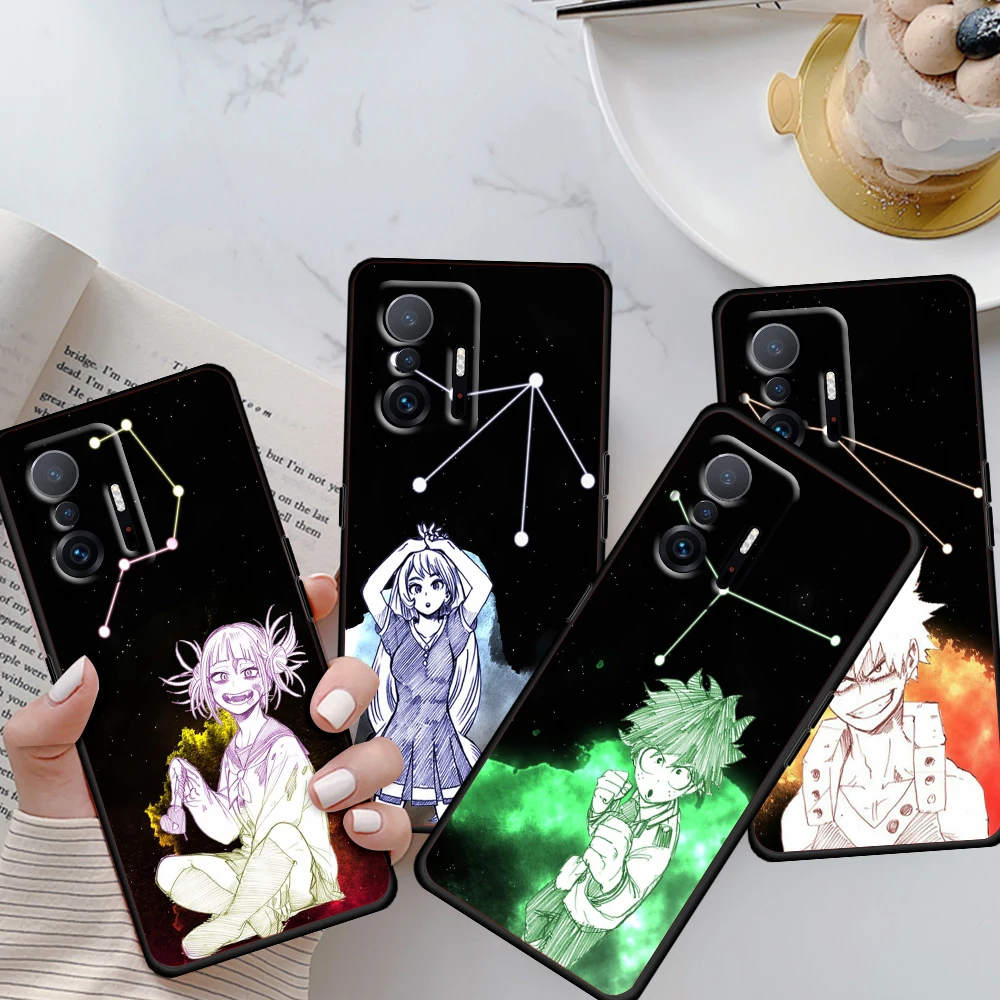 

Aries Leo Libra Pisces Virgo For Xiaomi Mi 11 10 Ultra 11T 10T Note 10 Lite 11i 10i 10S 5G Soft Black Phone Case Cover Shell