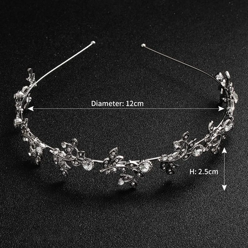 

Crystal Alloy Tiaras and Crowns Bridal Headpieces Wedding Hair Accessories Jewelry Bride'S Tiaras Headbands