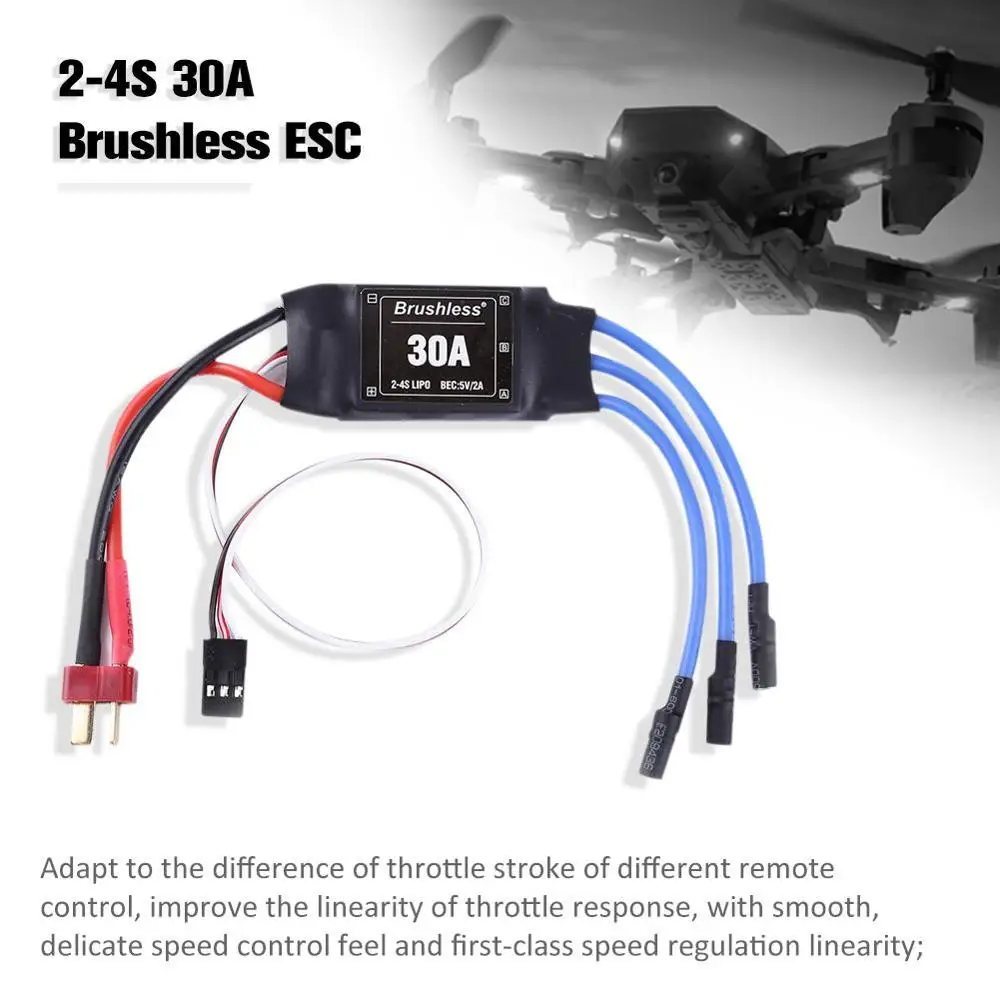 4 шт. 30A ESC 2 4S Lipo бесщеточный с 5 В/2 а BEC для DJI F450 F550 Drone S500 X500 Quadcopter airplane ESC|Наборы