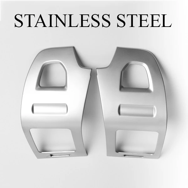 METAL set Хромированные накладки на боковые воздуховоды отверстия вентиляции отопителя кондиционера из металла и пластика под карбон для Mitsubishi Pajero IV Мицубиси Паджеро 4 - Название цвета: METAL set