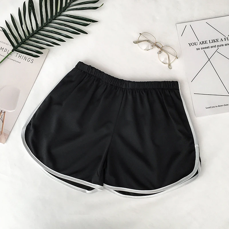 

Summer High Street Casual Women Shorts Loose Solid Soft Beach Casual White Egde Shorts Hot Female