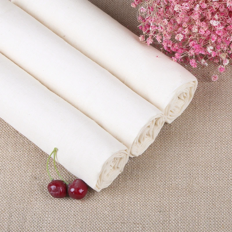 

Multifunctional Pastry Cloth Natural Breathable Filter Cheese Cloth Bread Linen Baking Mat Baking Pastry Unbleached Voile Cloth