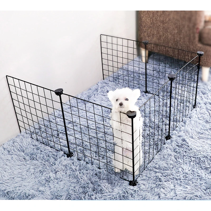 

Pet Playpen Foldable Iron Cat Cages Indoor Home Isolation Door Exercise Training Kennels DIY Free Combination Dog Fences Aviary