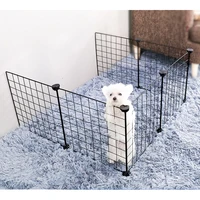 pet playpen foldable iron cat cages indoor home isolation door exercise training kennels diy free combination dog fences aviary
