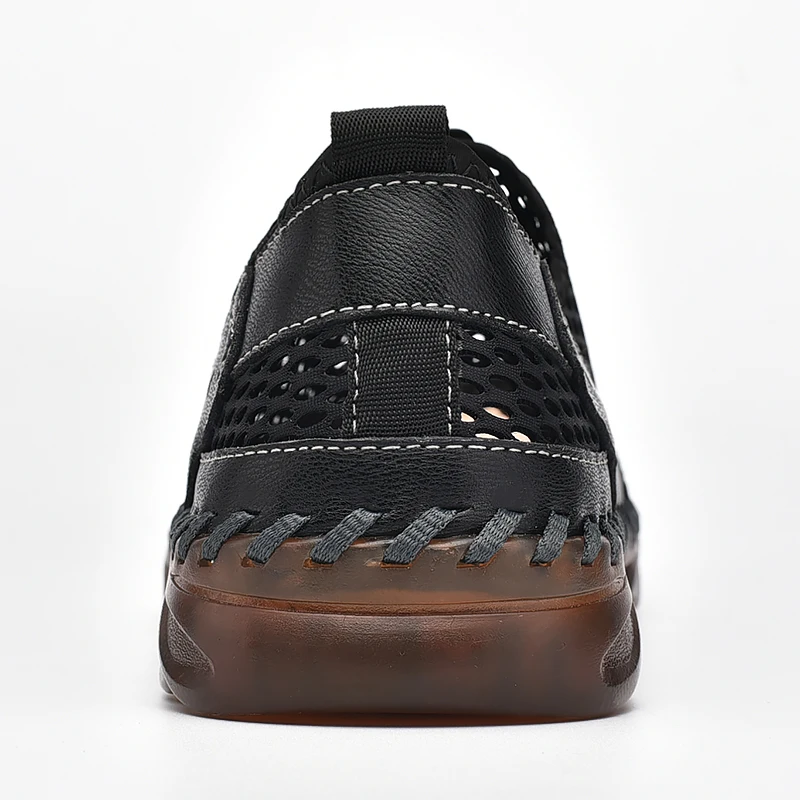 

Sandals Summer Slip-On Mesh Casual Shoes breathable Outdoor Casual Beach Men Sandals Sneakers Flat Roman Men Sandal wading shoes