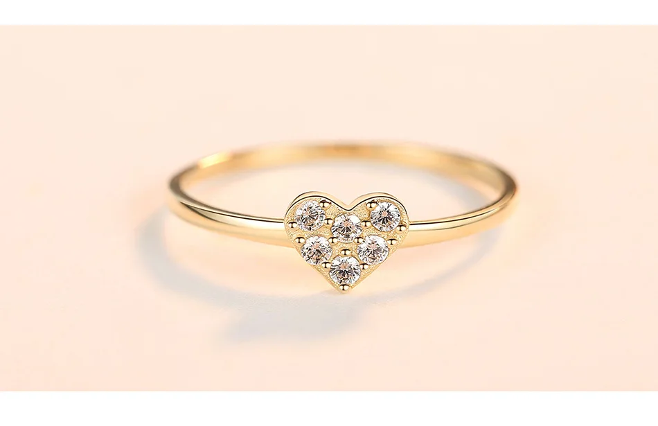 Pure 14K Gold Ring Vintage Star CZ Women Rings Wedding Engagement Fine Jewelry Yellow Gold Bague