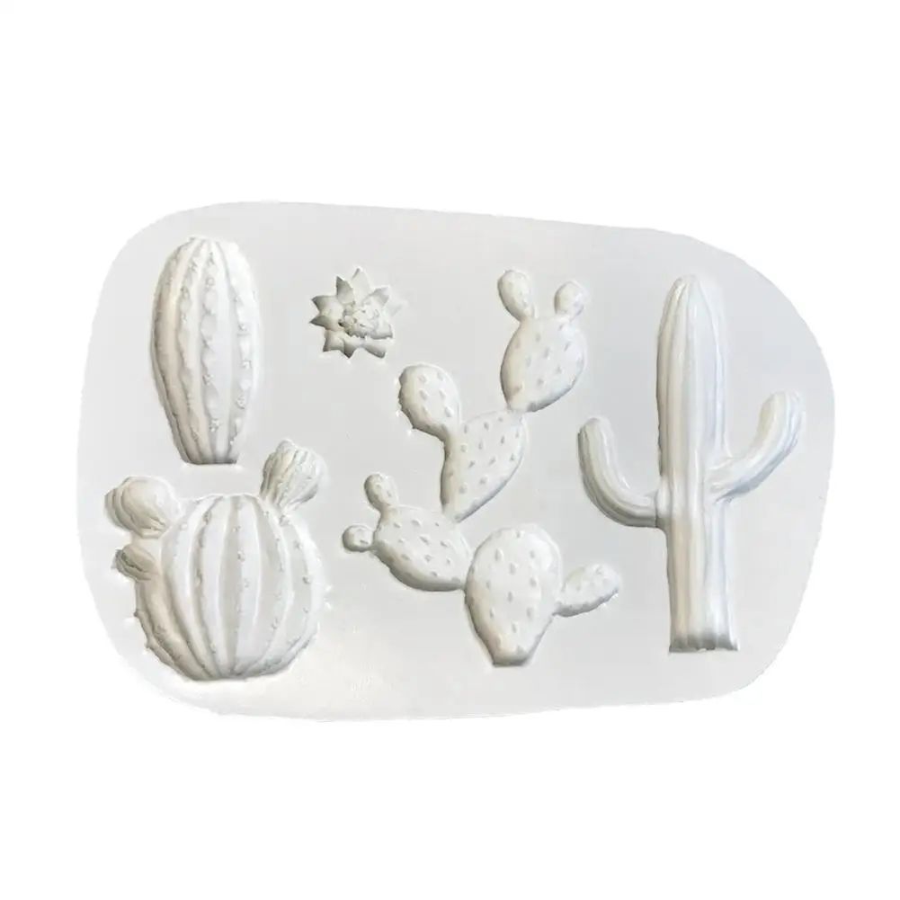 

Cactus Plant Silicone Mold For Fondant Cake Decor Tools And Cupcakes Sugarcraft Cards Cookies Clay Bakeware Candies Cake Fo P2T7