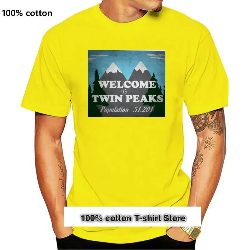 

Bienvenido a Twin Peaks señal hombres camiseta Negro S-Xl hombres camiseta, ropa