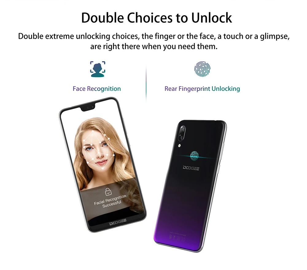 DOOGEE N10 мобильный телефон 19:9 дисплей 16 МП фронтальная камера Восьмиядерный Dual SIM 3 ГБ 32 ГБ 5,84 ''FHD+ 3360 мАч Android 8,1 4G LTE телефон