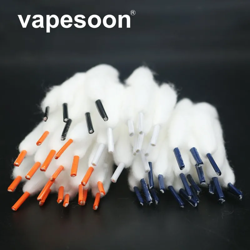 200 шт Vape хлопок предварительно встроенный органический хлопок для замены перезагрузки rta RDA RBA RDTA Атомайзер
