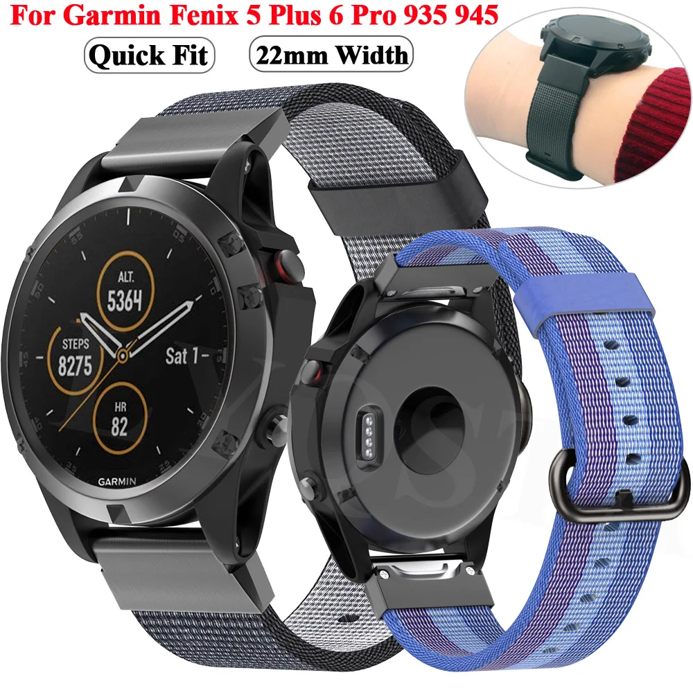 

Ремешок нейлоновый для смарт-часов Garmin Coros VERTIX, 22 мм, сменный Браслет для наручных часов Fenix 6 Pro 5 Plus 935